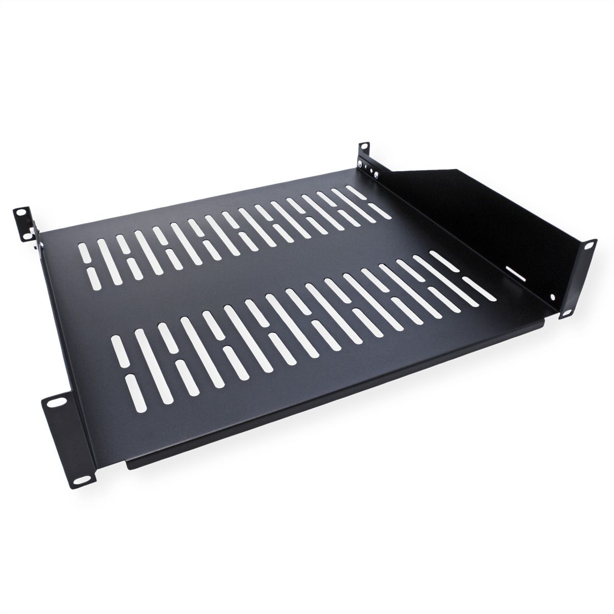VALUE 19-Zoll-Geräteträger, 485 x 400mm, 2HE, max. 25kg, schwarz