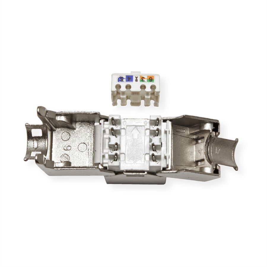 VALUE Cat.6A (Class EA) Keystone, RJ-45, geschirmt, werkzeuglos, SuperSLIM