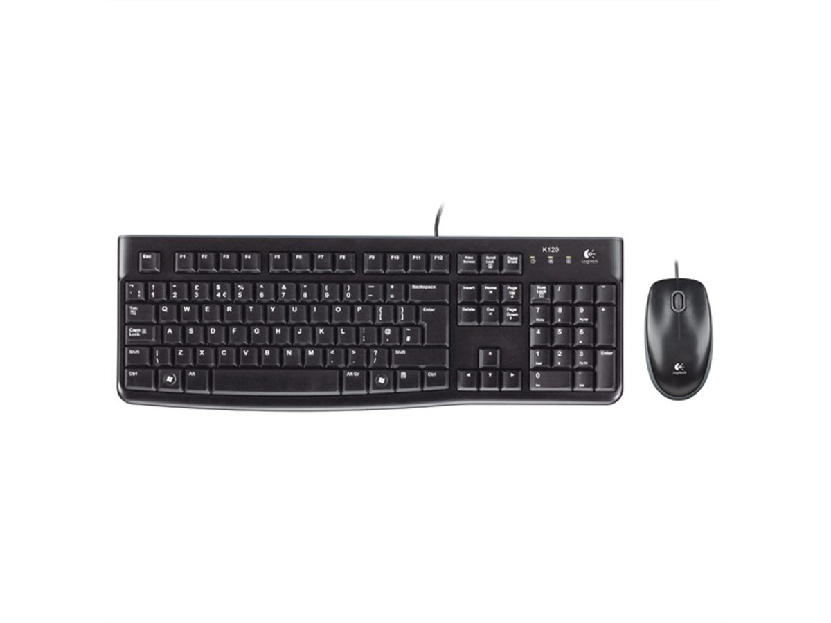 Logitech Desktop MK120 - Tastatur, Maus