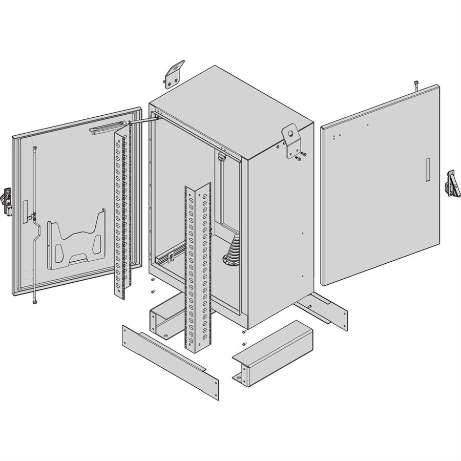 SCHROFF COM FTTX 600H800B600T 2-TUER