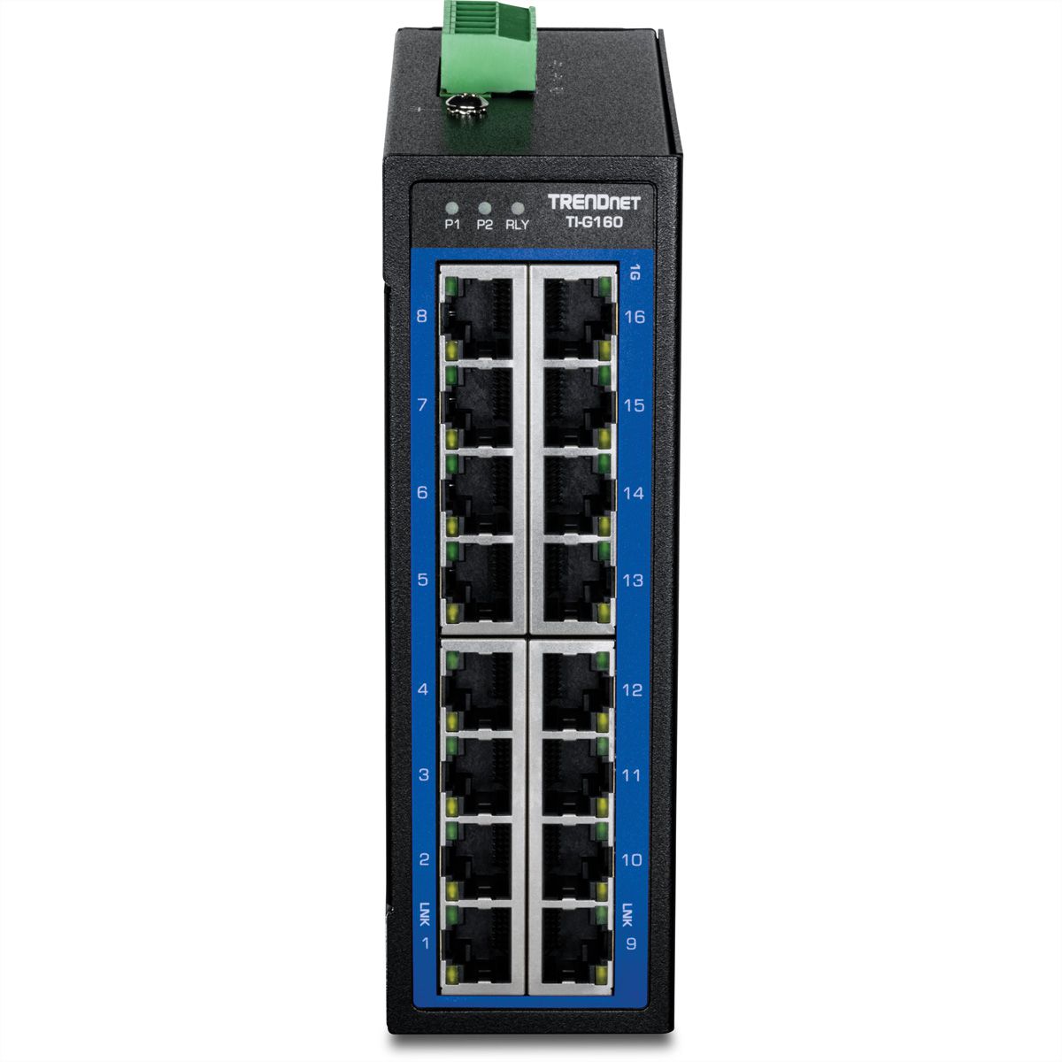 TRENDnet TI-G160 16-Port Gigabit Switch Industrial, DIN-Rail