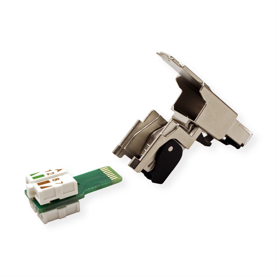 TELEGÄRTNER MFP8 feldkonfektionierbarer RJ-45 Stecker, Cat.6A (Class EA) T568A