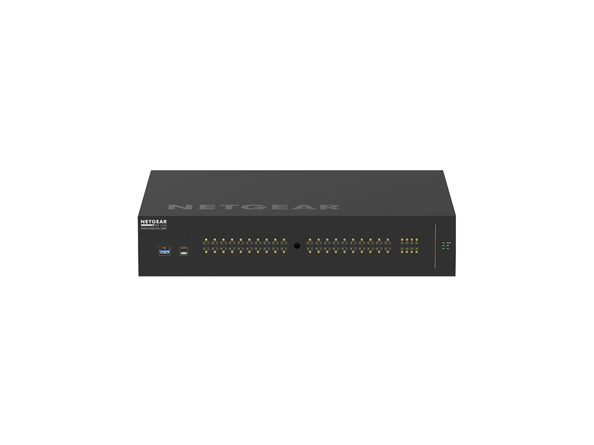 Netgear M4250-40G8XF-PoE++ Managed Gigabit Ethernet (10/100/1000) Power over Ethernet (PoE) 2U Schwarz