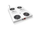 ROLINE 19-Zoll Dachlüftereinheit 4 Lüfter, Thermostat für Serverschrank grau