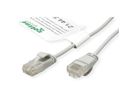 ROLINE GREEN UTP Patchkabel Kat.6A (Class EA), LSOH, slim, grau, 1 m