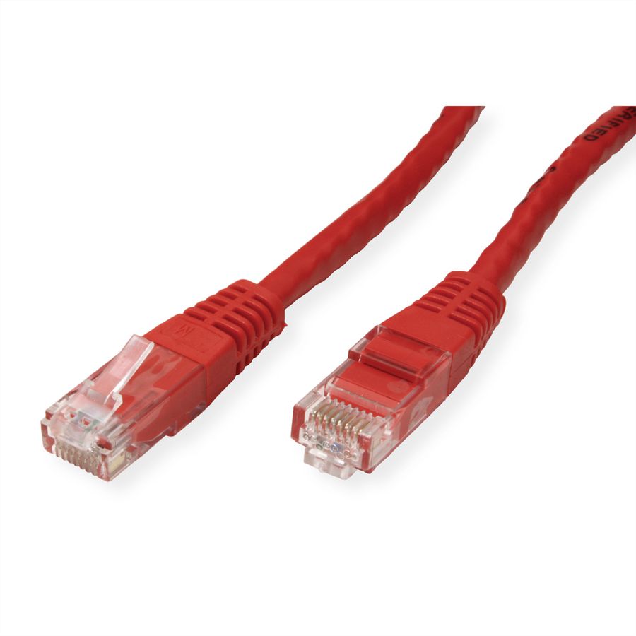 VALUE Patchkabel Cat.6 (Class E) UTP, rot, 0,5 m
