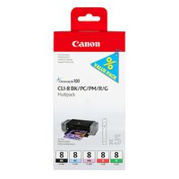 Canon CLI-8 BK/PC/PM/R/G Multipack mit 5 Tinten