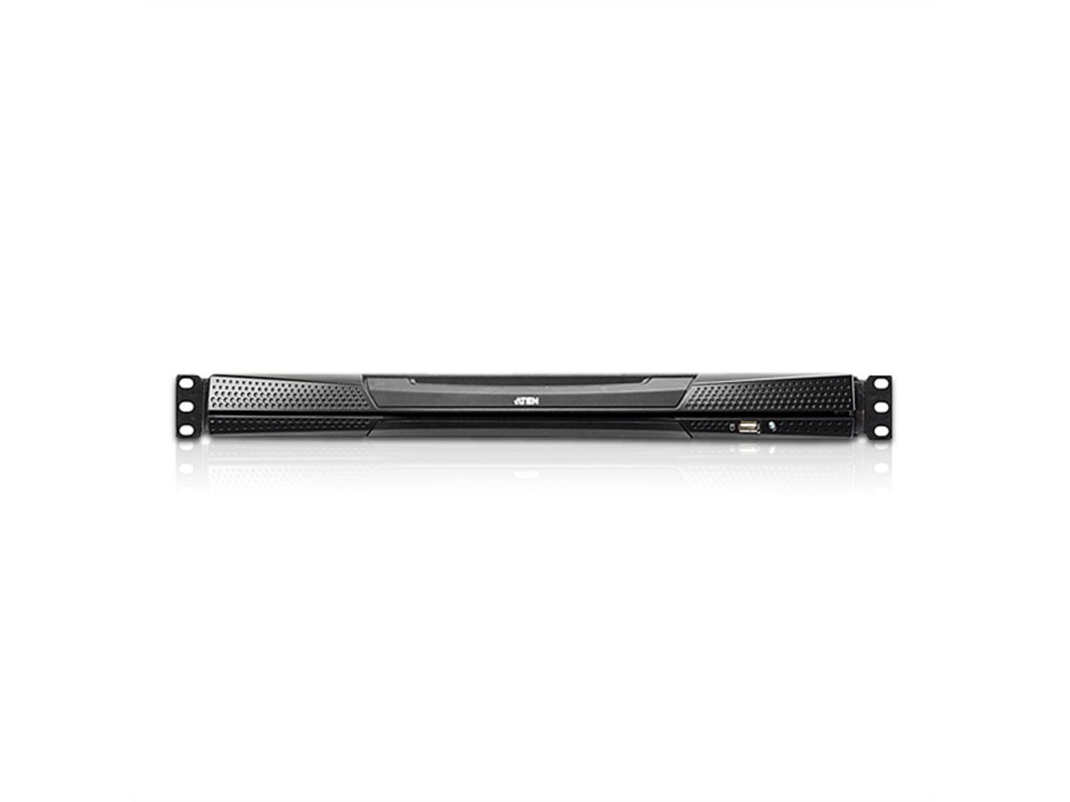 ATEN KL1516AiN KVM Over-IP Switch, 48cm TFT, VGA, PS/2-USB über Kat 5, 16 Ports, DE-Layout