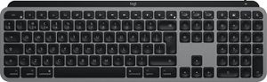 Logitech MX Keys S for Mac Tastatur Büro RF Wireless + Bluetooth QWERTY UK Englisch Aluminium, Schwarz