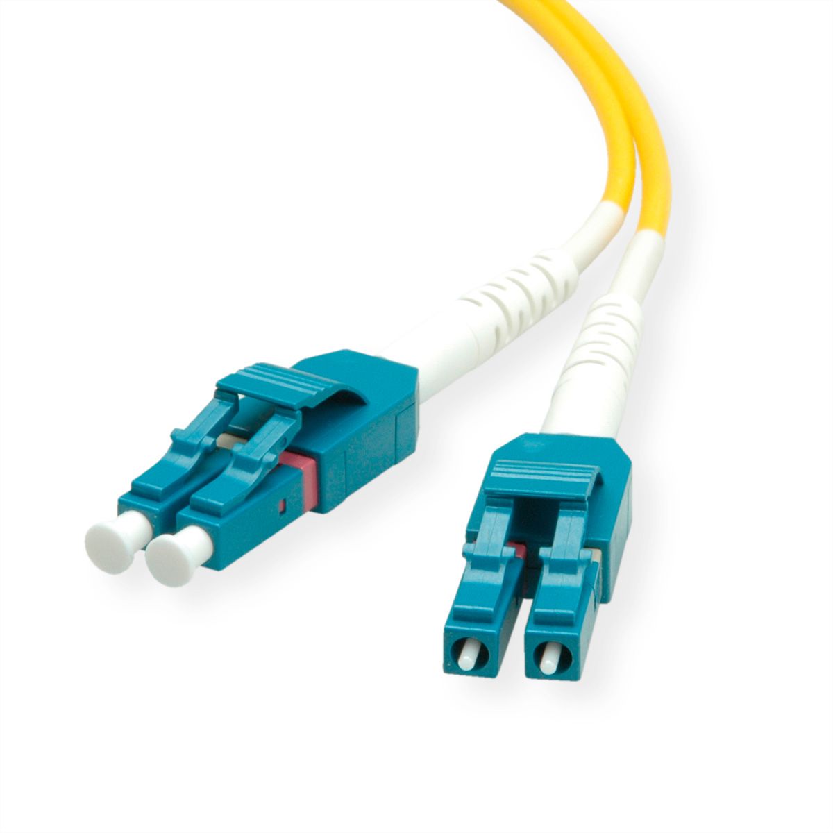 ROLINE LWL-Kabel Duplex, Single Mode 9/125µm OS2, LC/LC, LSOH, gelb, 0,5 m