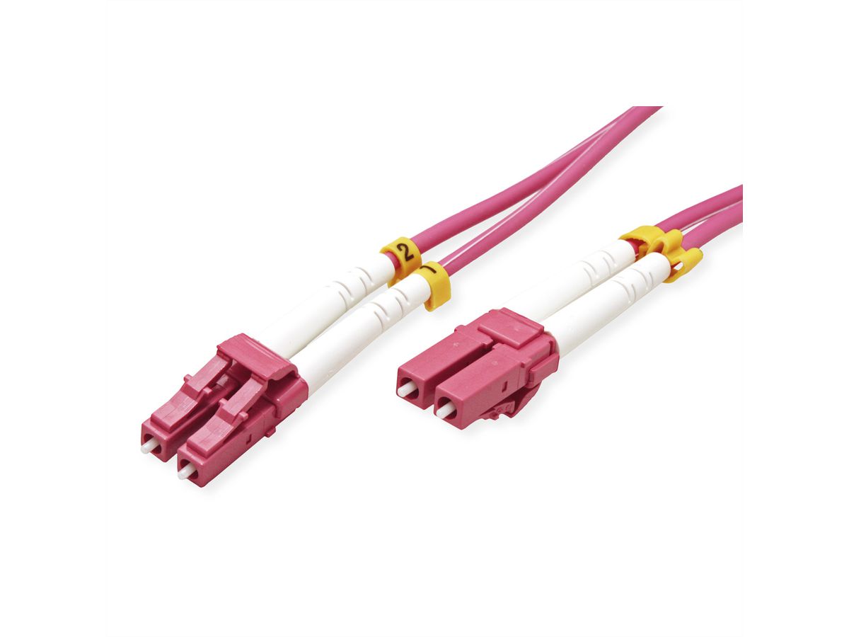 VALUE LWL-Kabel 50/125µm OM4, LC/LC, violett, 5 m