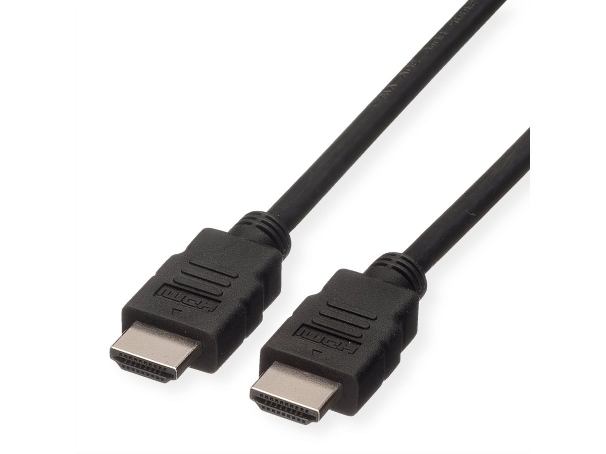 ROLINE HDMI High Speed Kabel mit Ethernet, LSOH, schwarz, 5 m