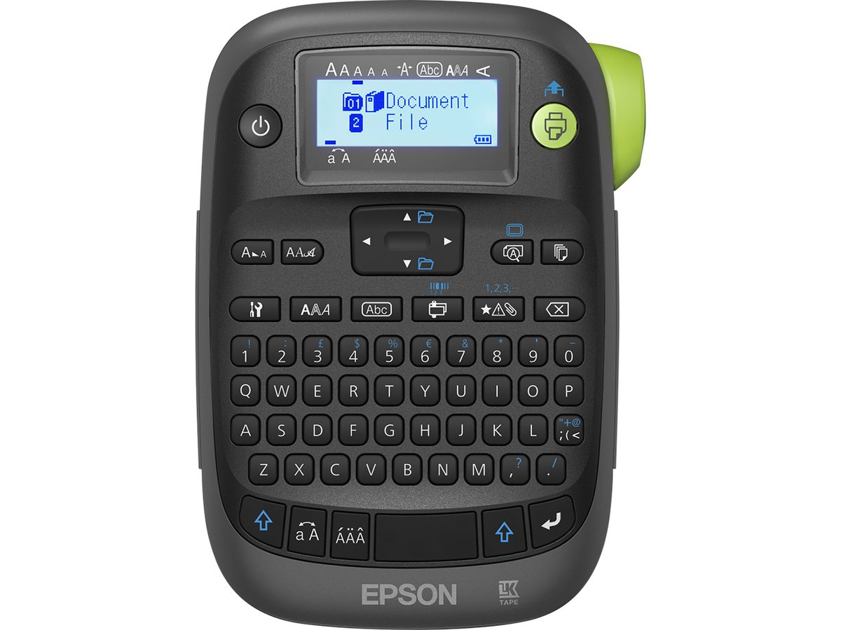 Epson LabelWorks LW K400 AZERTY Etikettendrucker Warmeubertragung 180 x 180 DPI 6 mm sek SECOMP Electronic Components GmbH