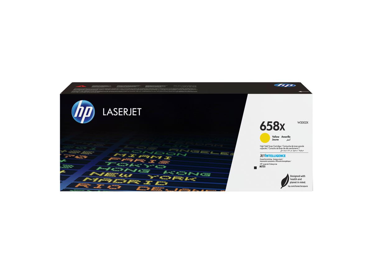 HP 658X Gelb Original LaserJet Tonerkartusche mit hoher Reichweite