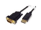 ROLINE Kabel DisplayPort-VGA, DP ST - VGA ST, schwarz, 1,5 m