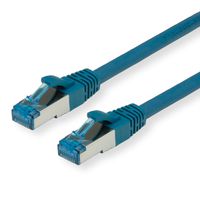 VALUE Patchkabel Cat.6A (Class EA) S/FTP (PiMF), LSOH, blau, 0,15 m