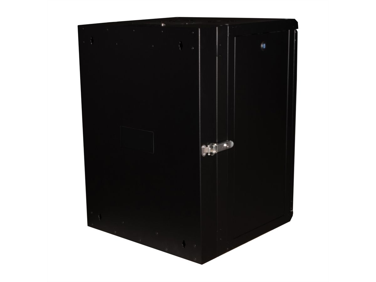ROLINE 19-Zoll Wandgehäuse Pro 16 HE, 600x600 BxT zweiteilig schwenkbar schwarz