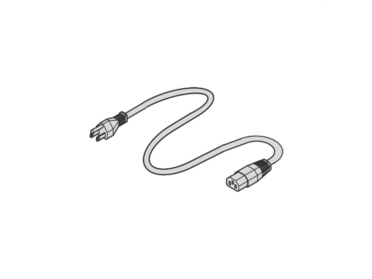 SCHROFF Netzanschlussleitung, USA - NETZANSCHL.KABEL USA 2,0MTR.