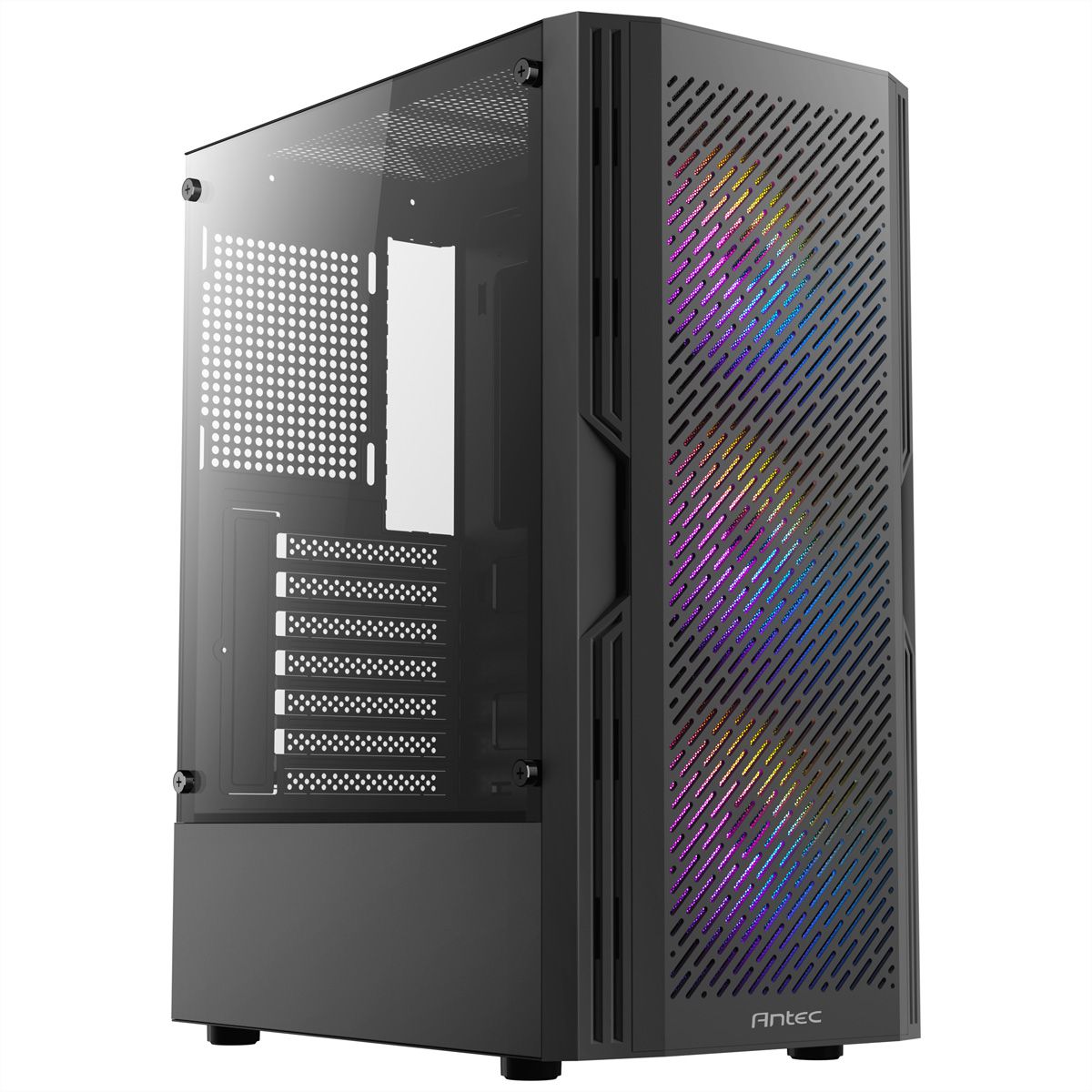 ANTEC AX20 PC Gehäuse Midi Tower Gaming Black ATX, schwarz