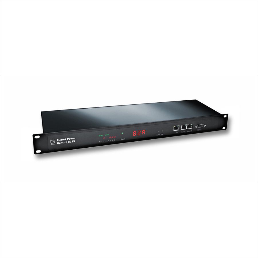 GUDE 8035-11 Expert Power Control NET 8x C13, Differenzstrommessung Typ B, Messung pro Port, 2x Sensorport