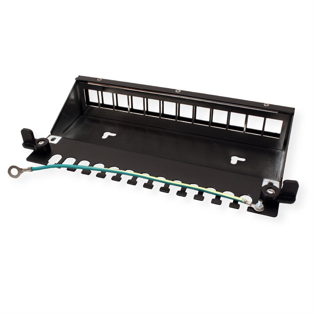 VALUE Keystone-Modulträger, 12-Port, schwarz