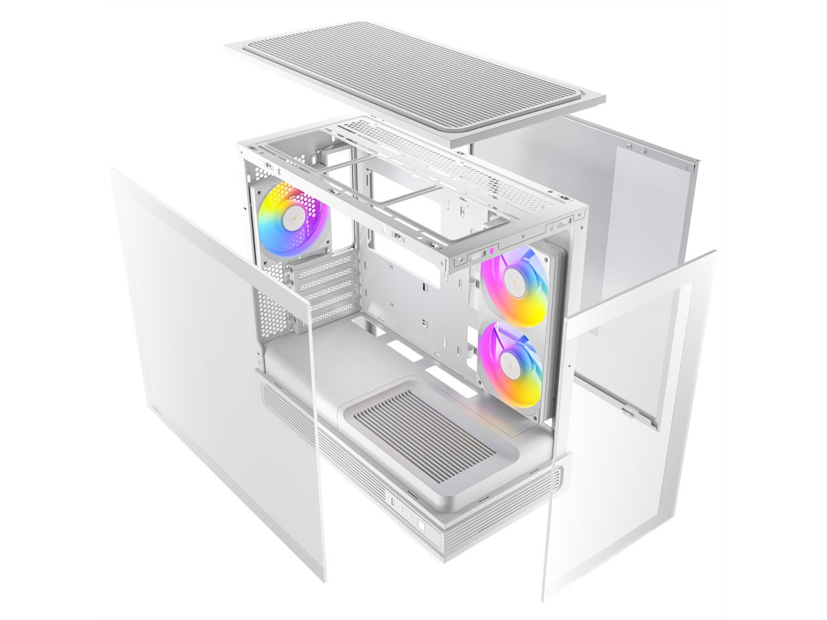 ANTEC Constellation C2M ARGB White MicroATX PC Gehäuse