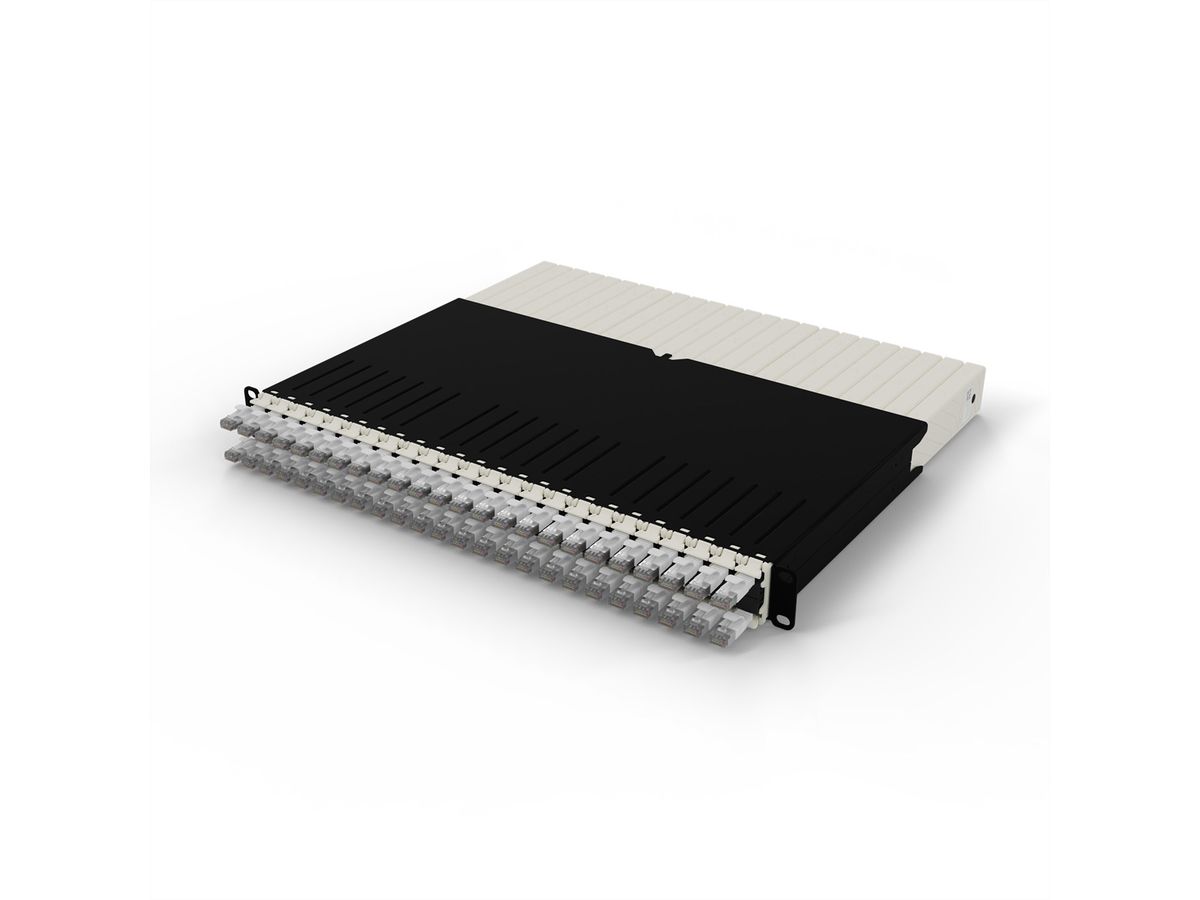 patchbox.one 8RU STP weiß Cat.6a 0,8m