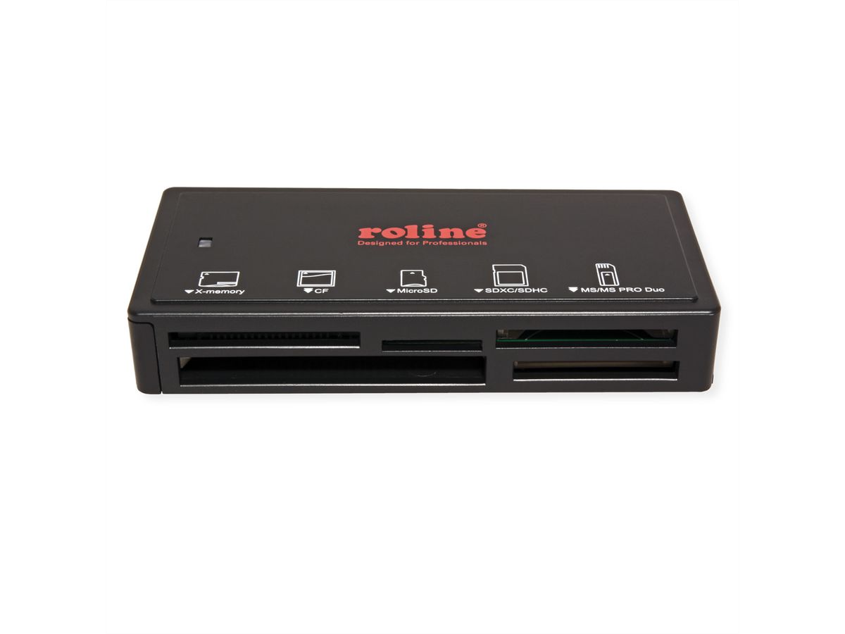 ROLINE USB 3.2 Gen 1 Multi Card Reader, schwarz