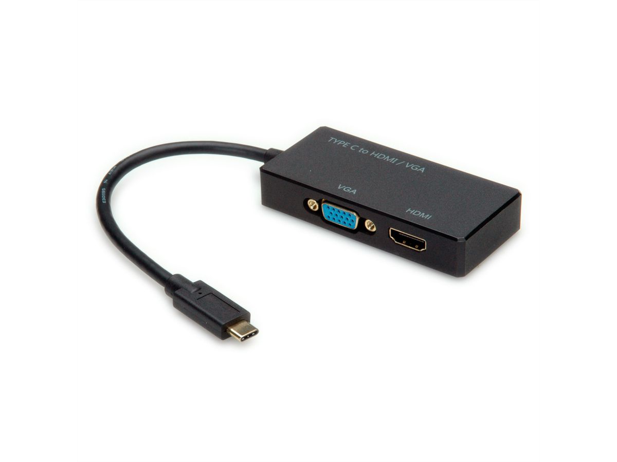 VALUE Display Adapter USB Typ C - VGA / HDMI