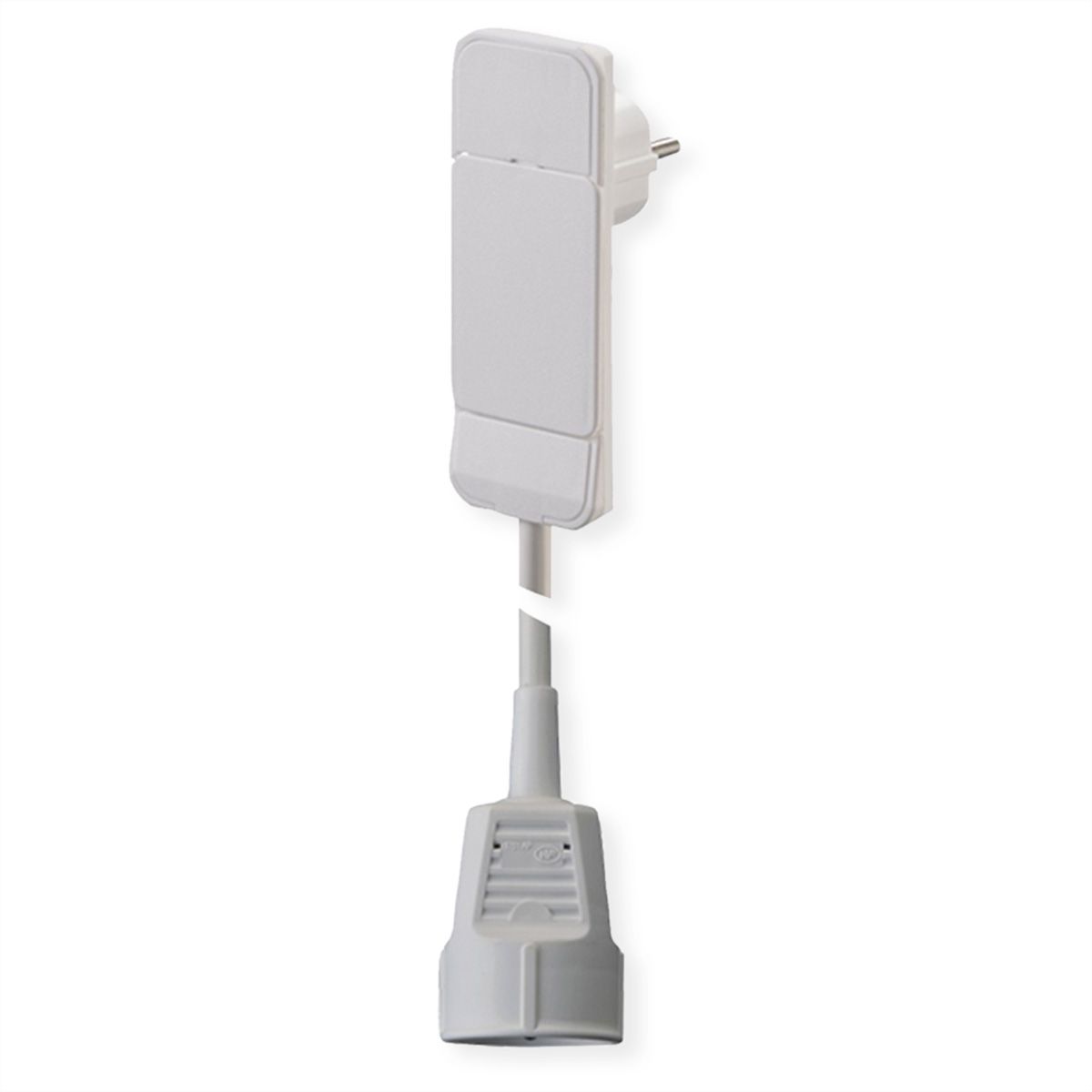 BACHMANN SmartPlug Flachstecker 1x Schutzkontakt weiß, 3m