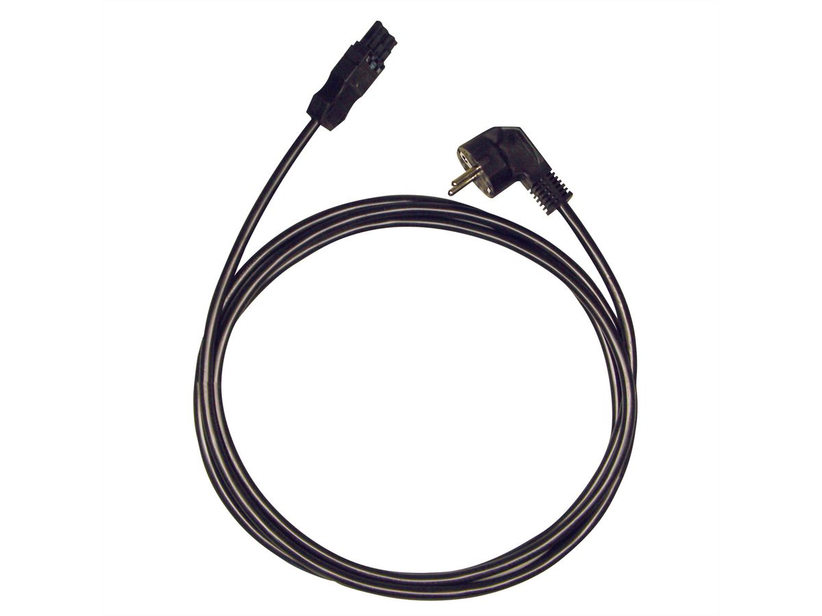 Lüftereinschub, Netzanschlusskabel mit Schutzkontaktstecker