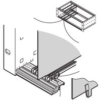 SCHROFF Zwischenwand - ZWISCHENWAND 3HE 220T