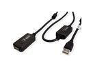 STANDARD USB 2.0 Verlängerung, aktiv, mit Repeater, schwarz, 15 m