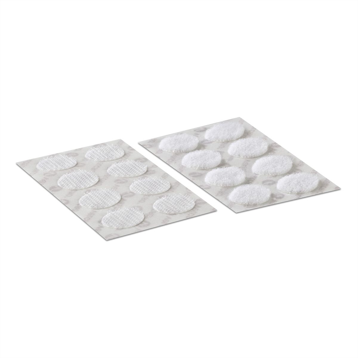 VELCRO® Klettpunkte Selbstklebend, Haken & Flausch 16mm x 16 sets Weiß