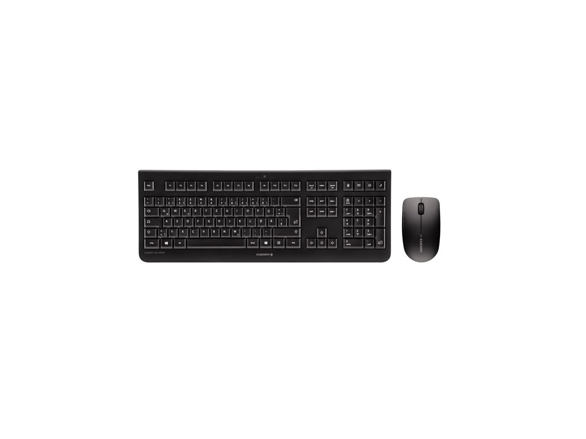 CHERRY DW 3000 RF Wireless QWERTY US Englisch Schwarz