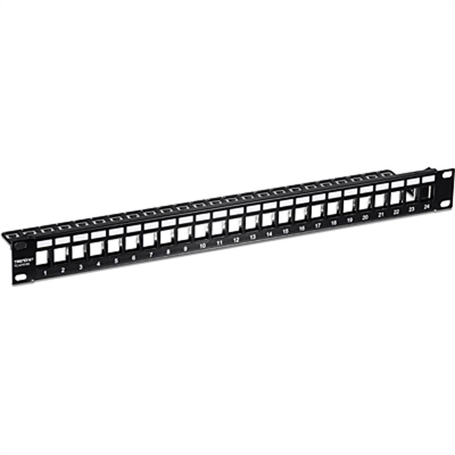 TRENDnet TC-KP24S Patch Panel, 24-Port Blank Keystone Shielded  1U