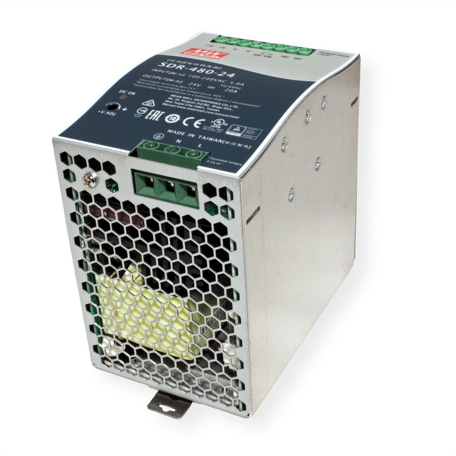 Mean Well SDR-480-24 Hutschienennetzteil 480W 24V DC