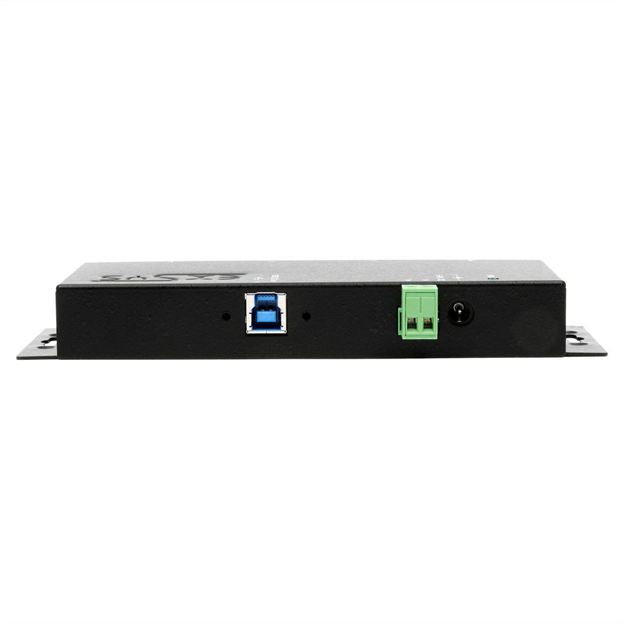 EXSYS EX-1184HMVS-2 4-Port Metall USB 3.2 Gen1 inkl. verschraubbares Kabel Surge Protection