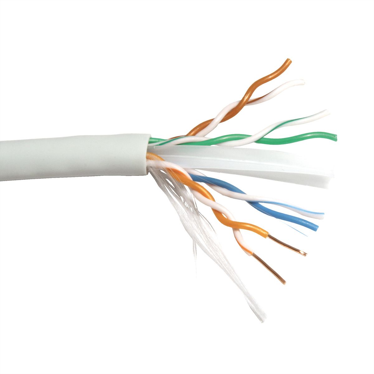 ROLINE UTP Kabel, Cat.6A (Class EA), Massivdraht, 100 m