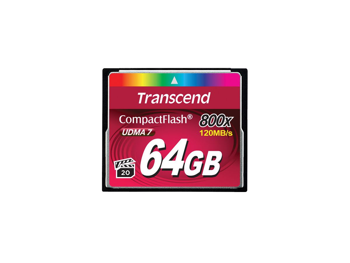 Transcend 64GB 800x CF Speicherkarte Kompaktflash
