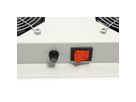 ROLINE 19-Zoll Dachlüftereinheit 6 Lüfter, Thermostat für Serverschrank grau