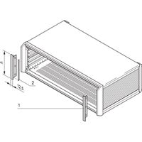 SCHROFF Blende vorne, zur EMV-Schirmung - SEITL.BLENDE 4HE PROPAC/PRO