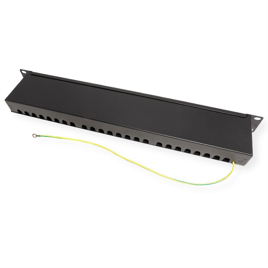 VALUE Cat.6A (Class EA) 19-Zoll-Patchpanel, 24 P, geschirmt, schwarz