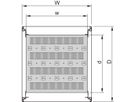SCHROFF Fachboden, stationär - 19"FACHB.STAT.600B 740T 7021