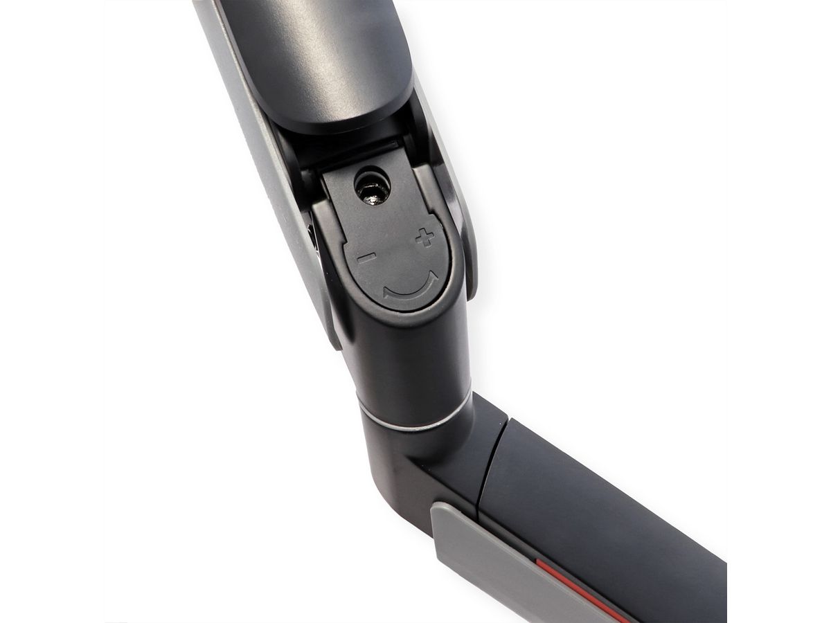 ROLINE LCD-Arm, Tischmontage, Gasfeder, 5 Gelenke, 17-49 Zoll, bis 20 kg