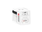 Skross MUV USB A/C 65PD Reiseadapter mit USB-C Kabel, Weltweit