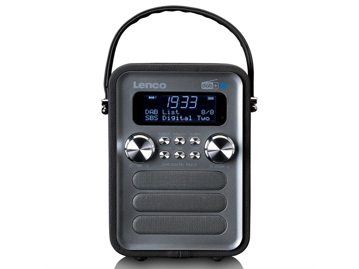 Lenco DAB+ Radio PDR-051BKSI, BT, USB, SD, RC, aufladbare batterie