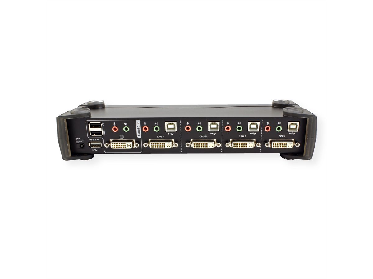 ATEN CS1764A KVM Switch DVI, USB, Audio, USB-Hub, 4 Ports