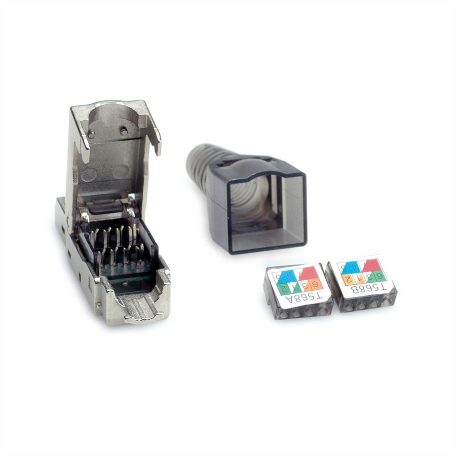 VALUE feldkonfektionierbarer RJ-45 Stecker Cat.6A (Class EA), STP