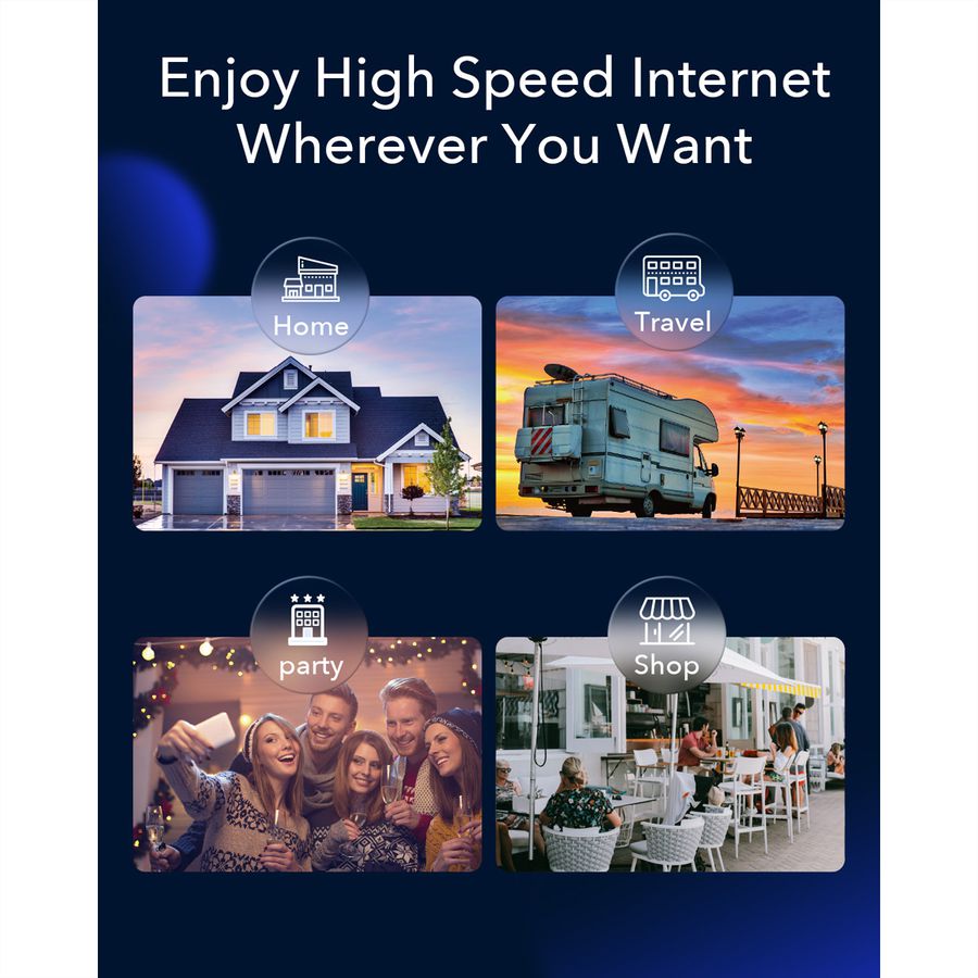CUDY LT700 AC1200 Wi-Fi 4G Router LTE-Cat6 Gigabit